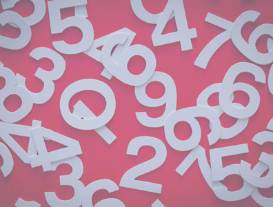 numbers overlapping each other